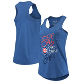 Chicago Cubs Touch Women's Americana Tri-Blend Racerback Tank Top | MLB Sale
