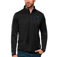 Carolina Panthers Antigua Tribute Quarter-Zip Lightweight Pullover Top