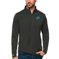 Detroit Lions Antigua Tribute Quarter-Zip Lightweight Pullover Top