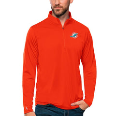Miami Dolphins Antigua Tribute Quarter-Zip Lightweight Pullover Top