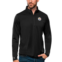 Pittsburgh Steelers Antigua Tribute Quarter-Zip Lightweight Pullover Top