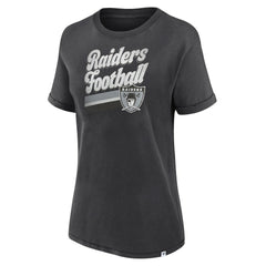 Las Vegas Raiders Fanatics Women's Hit Snow Washed T-Shirt