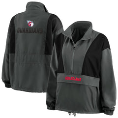 Cleveland Guardians WEAR by Erin Andrews Women's Packable Half-Zip Jacket | MLB US