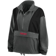 Minnesota Twins WEAR by Erin Andrews Women's Packable Half-Zip Jacket | MLB Discount