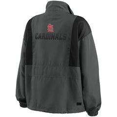St. Louis Cardinals WEAR by Erin Andrews Women's Packable Half-Zip Jacket | MLB On Sale