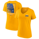 Golden State Warriors Women's 2022 Western Conference Champions Balanced Attack Roster V-Neck T-Shirt sale On Sale