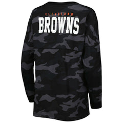 Cleveland Browns New Era Women's Camo Long Sleeve T-Shirt