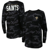New Orleans Saints New Era Women's Camo Long Sleeve T-Shirt
