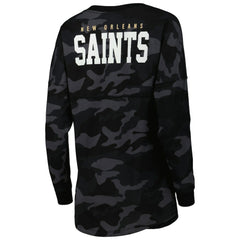 New Orleans Saints New Era Women's Camo Long Sleeve T-Shirt