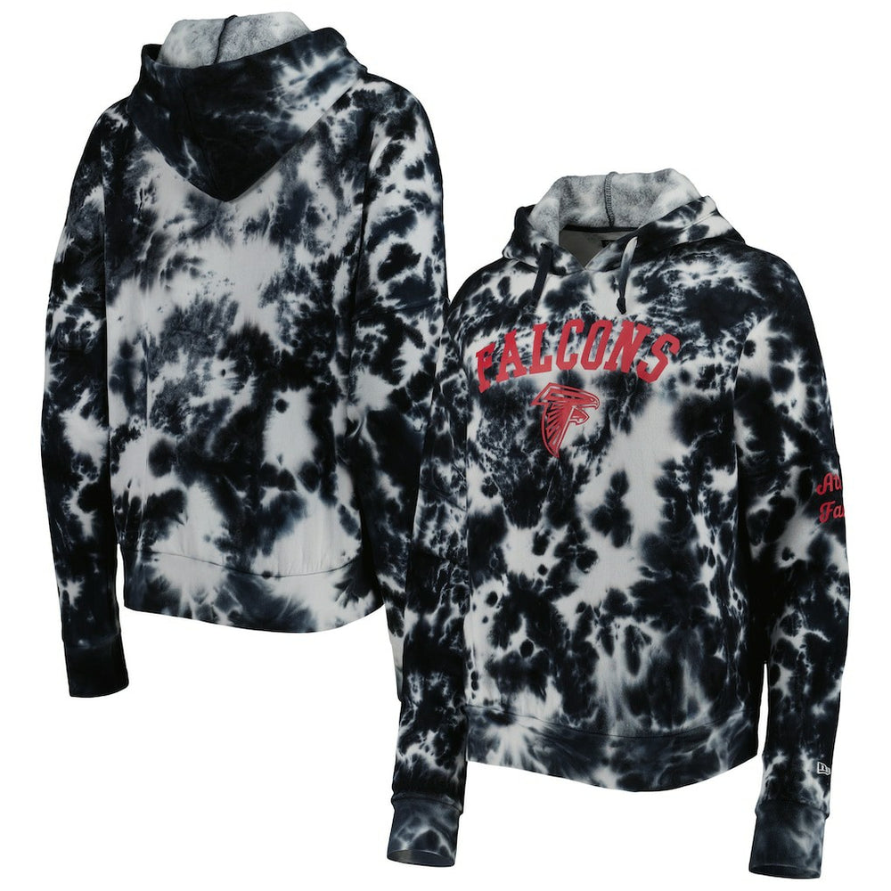 Atlanta Falcons New Era Women's Cloud Dye Fleece Pullover Hoodie