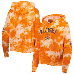 Cleveland Browns New Era Women's Cloud Dye Fleece Pullover Hoodie
