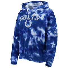 Indianapolis Colts New Era Women's Cloud Dye Fleece Pullover Hoodie
