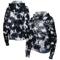 Las Vegas Raiders New Era Women's Cloud Dye Fleece Pullover Hoodie