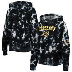 Pittsburgh Steelers New Era Women's Cloud Dye Fleece Pullover Hoodie