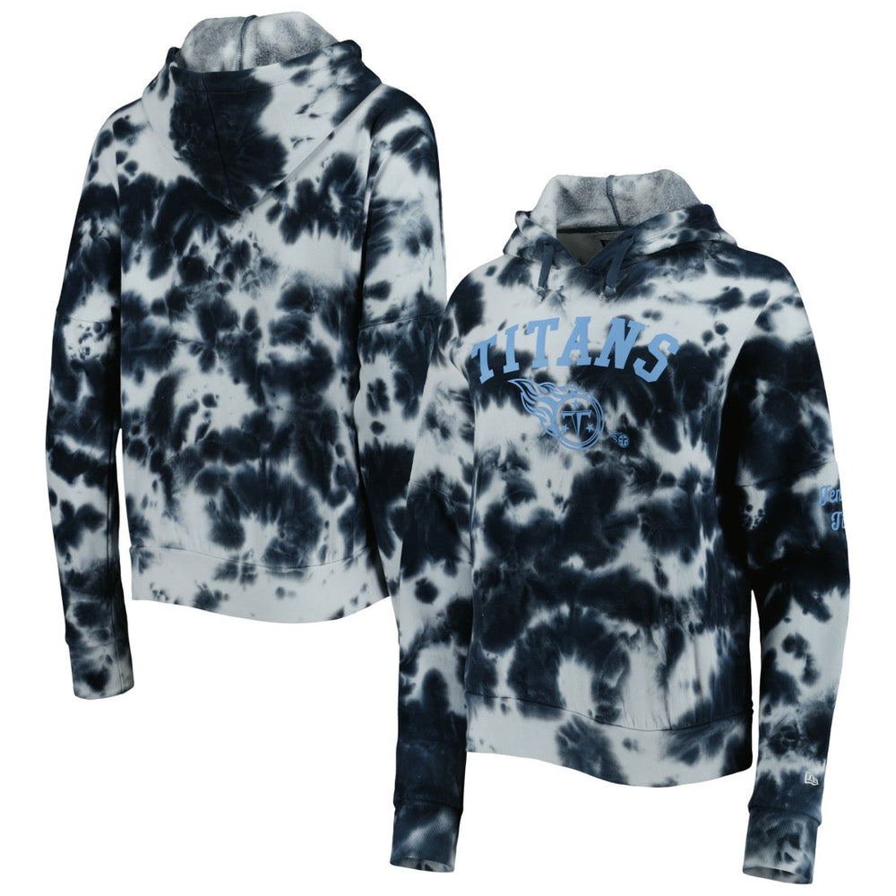 Tennessee Titans New Era Women's Cloud Dye Fleece Pullover Hoodie