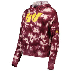Washington Commanders New Era Women's Cloud Dye Fleece Pullover Hoodie