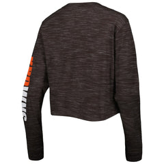 Cleveland Browns New Era Women's Crop Long Sleeve T-Shirt