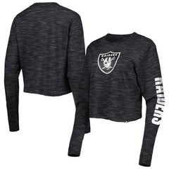 Las Vegas Raiders New Era Women's Crop Long Sleeve T-Shirt