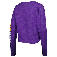 Minnesota Vikings New Era Women's Crop Long Sleeve T-Shirt
