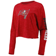 Tampa Bay Buccaneers New Era Women's Crop Long Sleeve T-Shirt