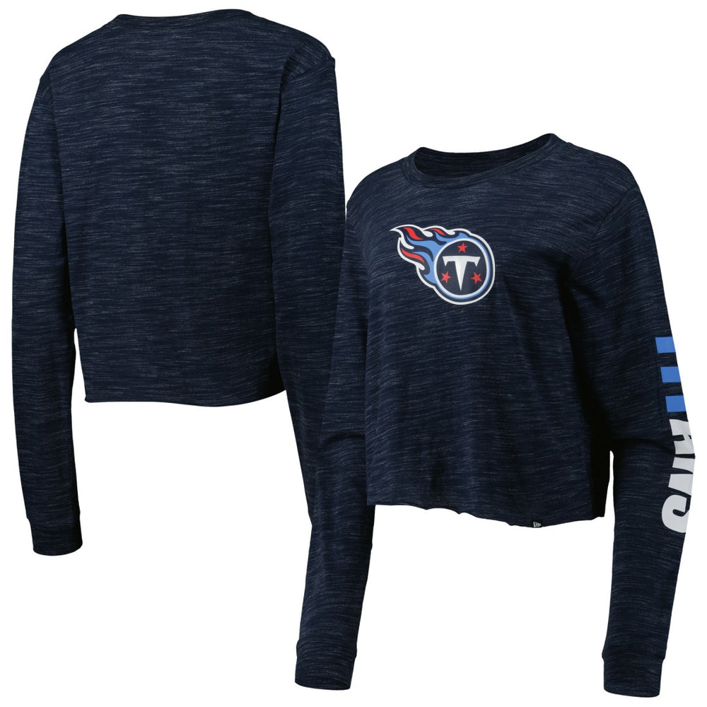 Tennessee Titans New Era Women's Crop Long Sleeve T-Shirt