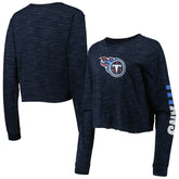 Tennessee Titans New Era Women's Crop Long Sleeve T-Shirt