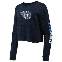 Tennessee Titans New Era Women's Crop Long Sleeve T-Shirt