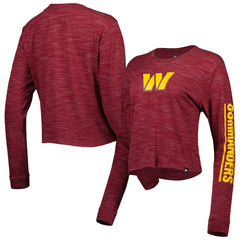 Washington Commanders New Era Women's Crop Long Sleeve T-Shirt