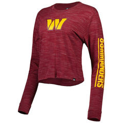 Washington Commanders New Era Women's Crop Long Sleeve T-Shirt