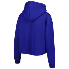 Los Angeles Rams Cuce Women's Crystal Logo Cropped Pullover Hoodie