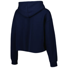 Tennessee Titans Cuce Women's Crystal Logo Cropped Pullover Hoodie