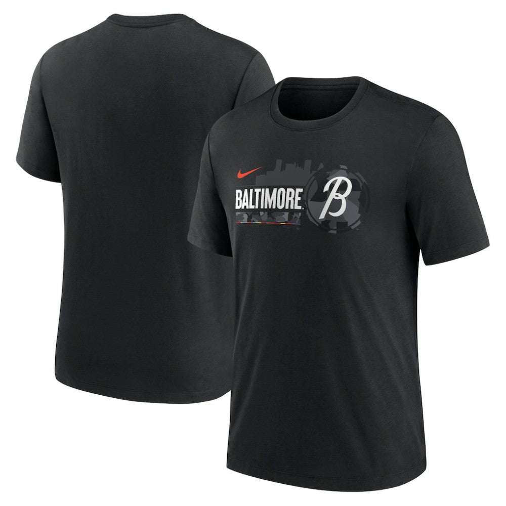 Baltimore Orioles Nike City Connect Tri-Blend T-Shirt | MLB Discount