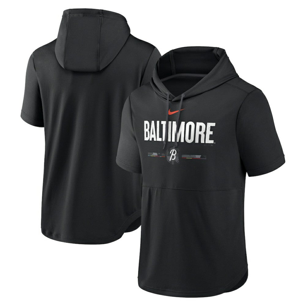 Baltimore Orioles Nike City Connect Short Sleeve Pullover Hoodie | MLB Sale