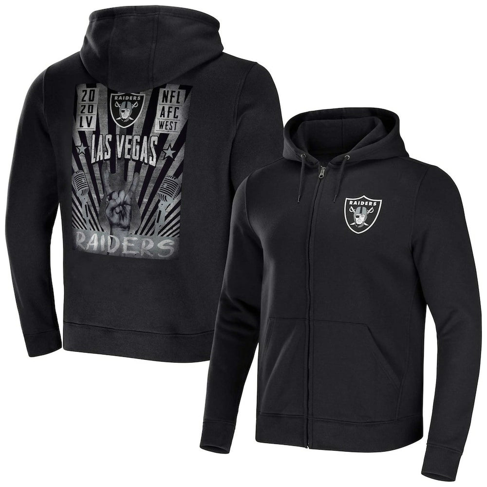 Las Vegas Raiders Fanatics NFL x Darius Rucker Collection Rocker Full-Zip Hoodie