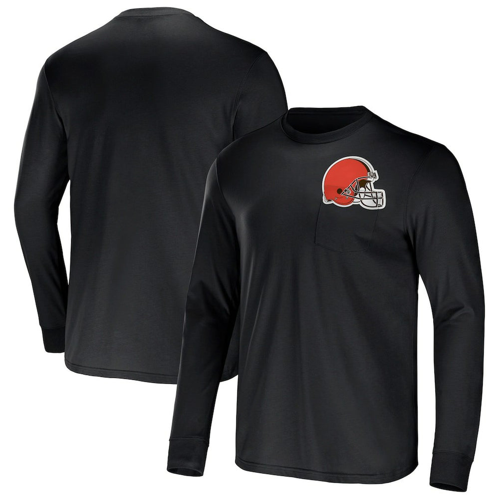 Cleveland Browns Fanatics NFL x Darius Rucker Collection Team Long Sleeve Pocket T-Shirt