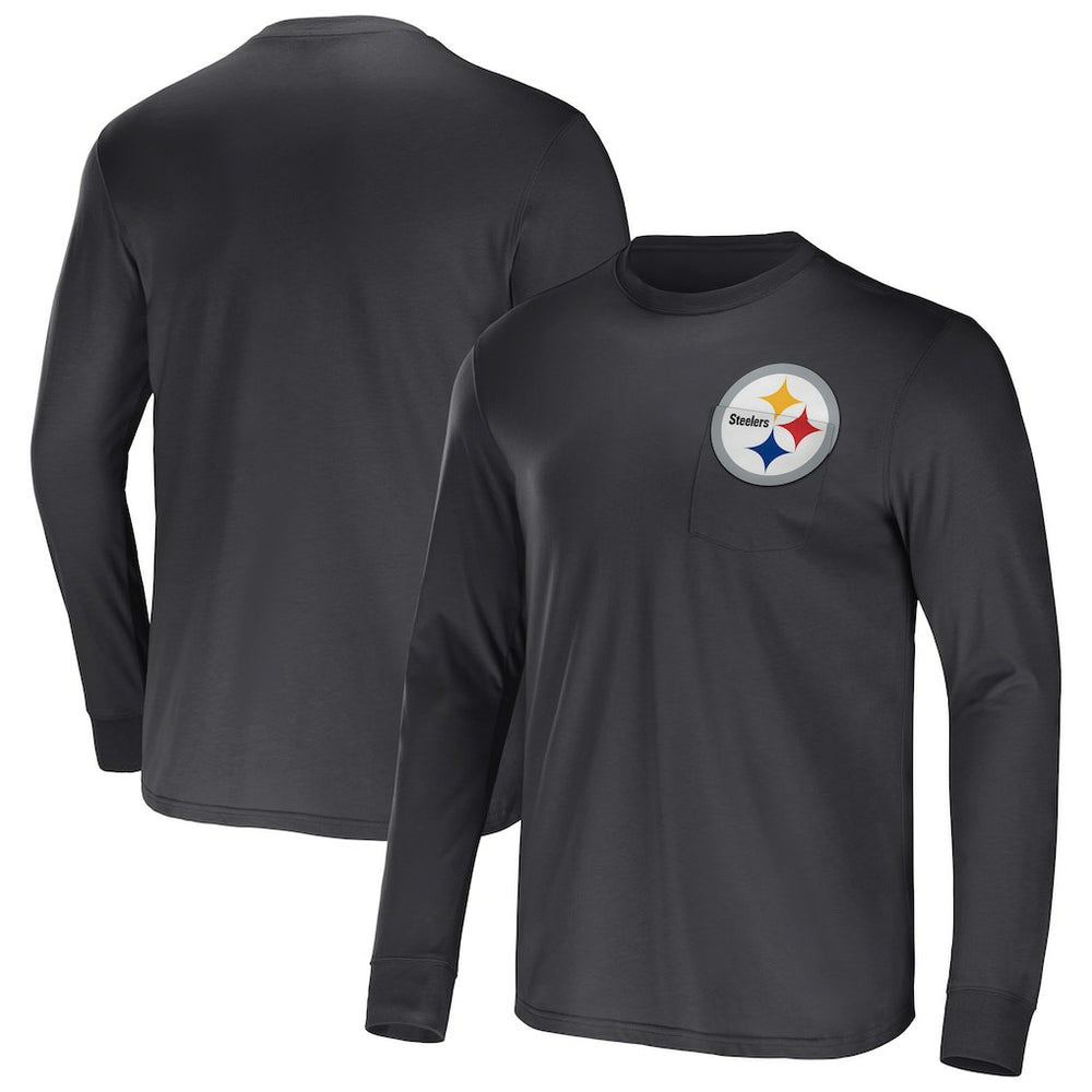 Pittsburgh Steelers Fanatics NFL x Darius Rucker Collection Team Long Sleeve Pocket T-Shirt
