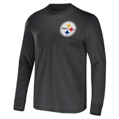 Pittsburgh Steelers Fanatics NFL x Darius Rucker Collection Team Long Sleeve Pocket T-Shirt