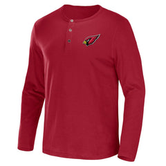 Arizona Cardinals Fanatics NFL x Darius Rucker Collection Slub Jersey Henley Long Sleeve T-Shirt