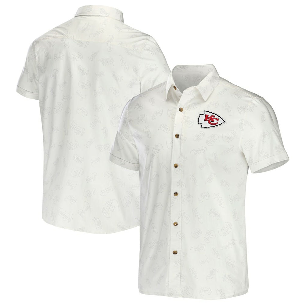 Kansas City Chiefs Fanatics NFL x Darius Rucker Collection Woven Button-Up T-Shirt