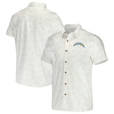 Los Angeles Chargers Fanatics NFL x Darius Rucker Collection Woven Button-Up T-Shirt