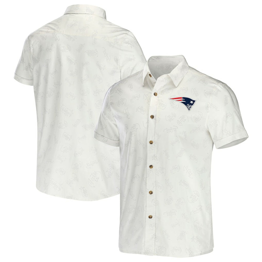 New England Patriots Fanatics NFL x Darius Rucker Collection Woven Button-Up T-Shirt