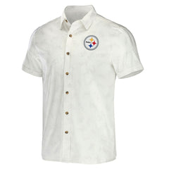 Pittsburgh Steelers Fanatics NFL x Darius Rucker Collection Woven Button-Up T-Shirt