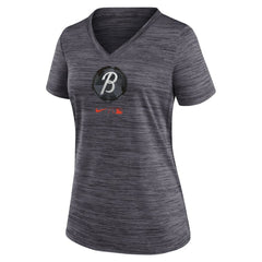 Baltimore Orioles Nike Women's City Connect Velocity Practice Performance V-Neck T-Shirt | MLB Online