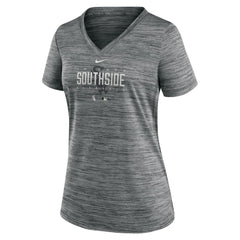 Chicago White Sox Nike Women's City Connect Velocity Practice Performance V-Neck T-Shirt | MLB Shop