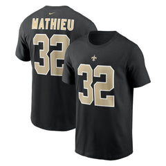 New Orleans Saints Nike Tyrann Mathieu Player Name & Number T-Shirt