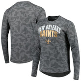 New Orleans Saints MSX by Michael Strahan Performance Camo Long Sleeve T-Shirt