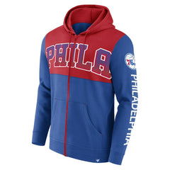 Philadelphia 76ers Skyhook Colorblock Full-Zip Hoodie Discount