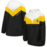 Boston Bruins Tommy Hilfiger Women's Staci Half-Zip Windbreaker Jacket Outlet