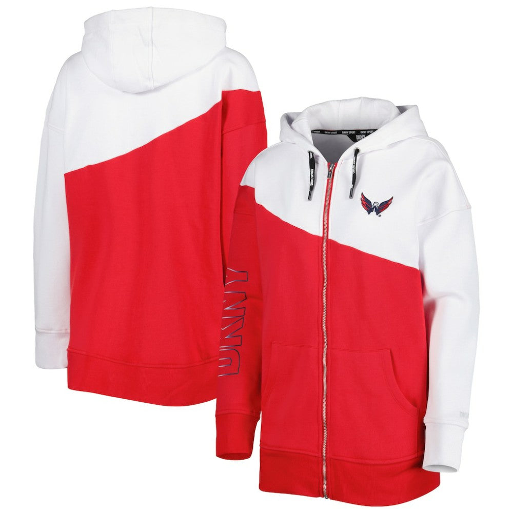 Washington Capitals DKNY Sport Women's Gina Full-Zip Hoodie On Sale