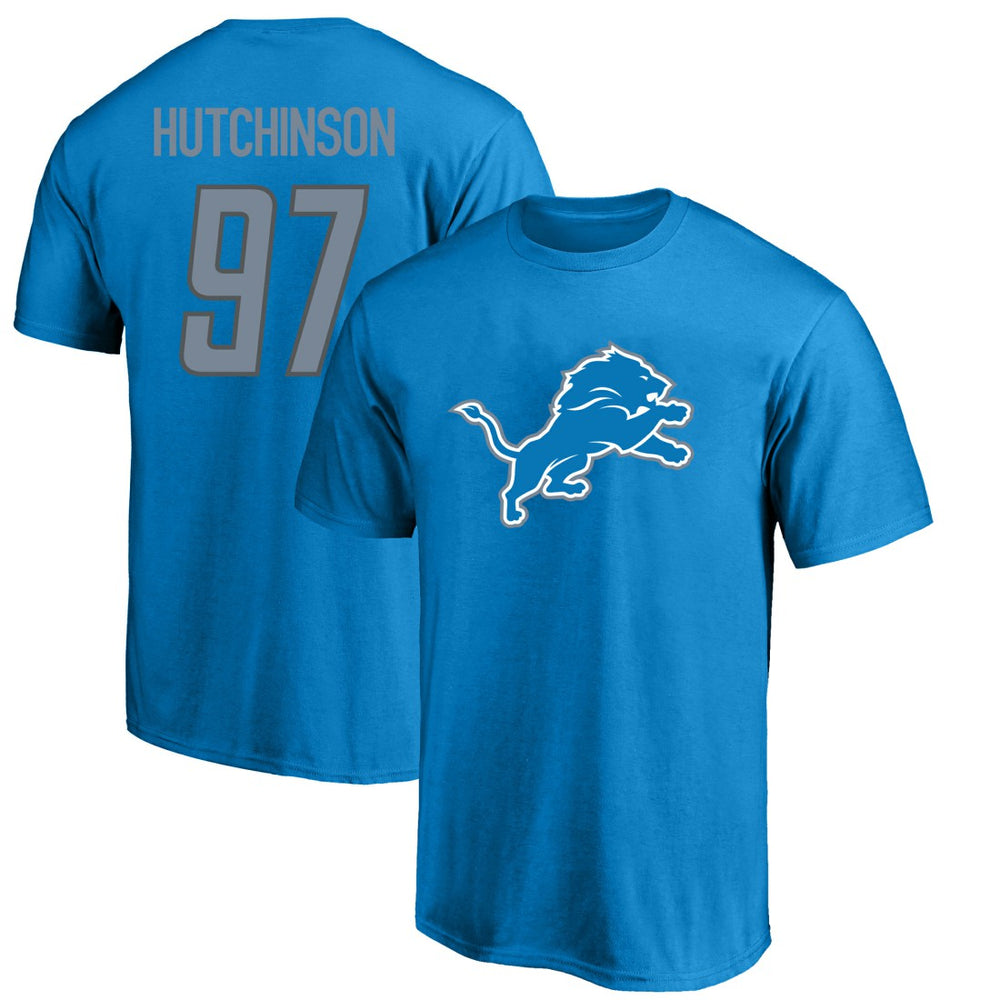 Detroit Lions Fanatics Aidan Hutchinson Big & Tall Player Name & Number T-Shirt